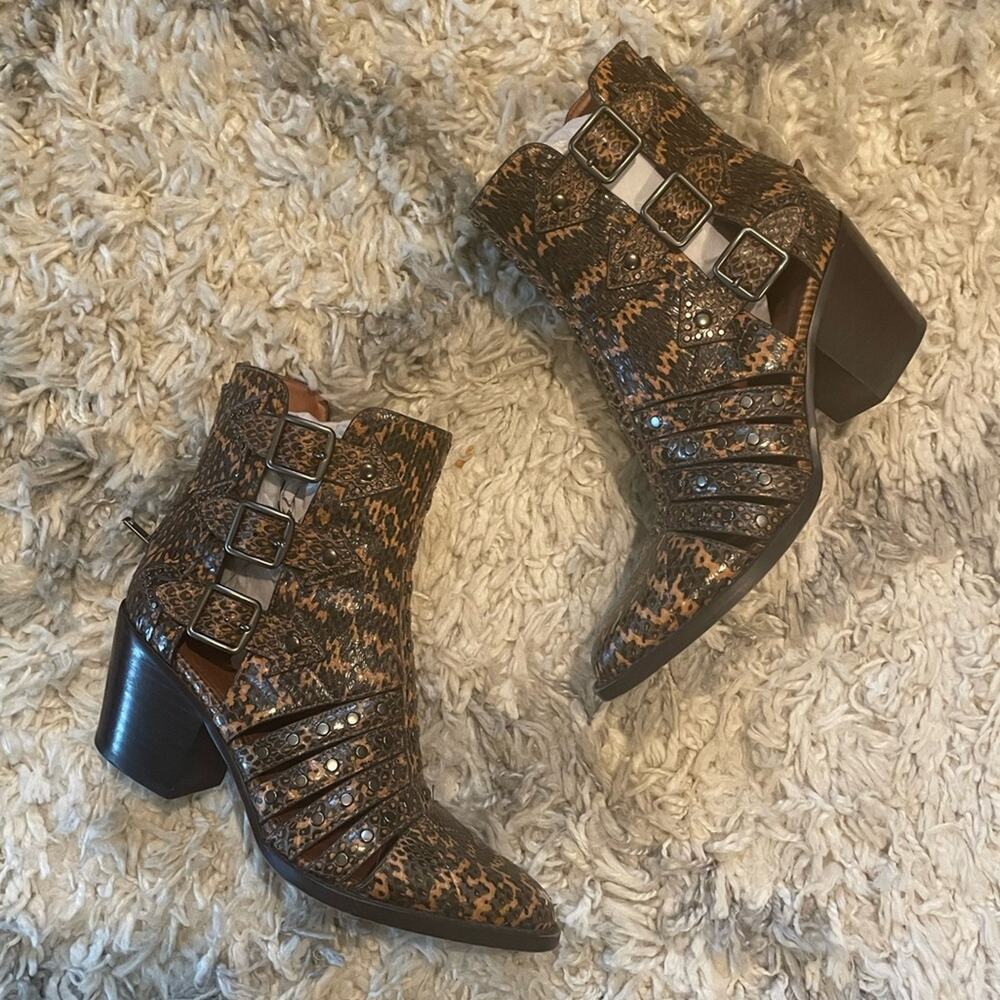 Coach Snakeskin Bootie